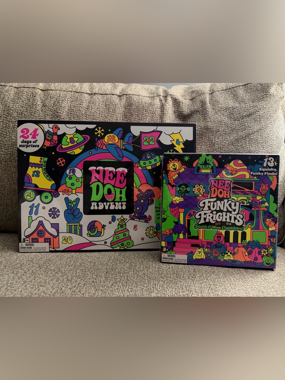 NeeDoh 2026 Christmas Advent Calendar & Halloween Funky Freights